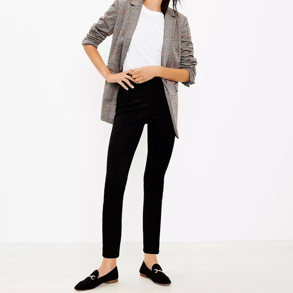 LOFT Pants - Loft Ankle Zip Faux Suede Leggings